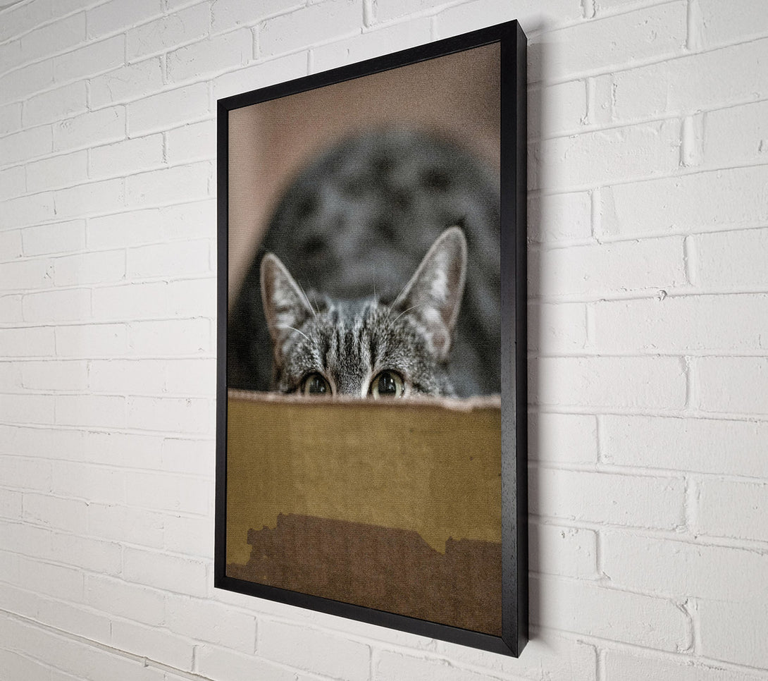  A Canvas Print of Golden Eye Peekaboo Canvas Art