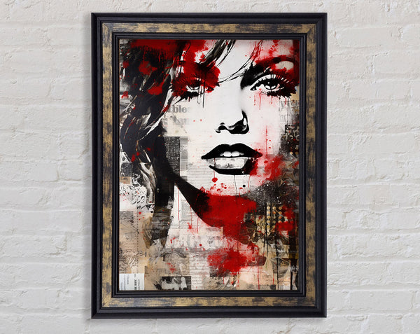 Punk Girl Framed Print