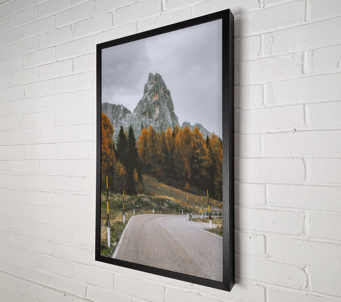  A Canvas Print of Golden Peak Road Canvas Print