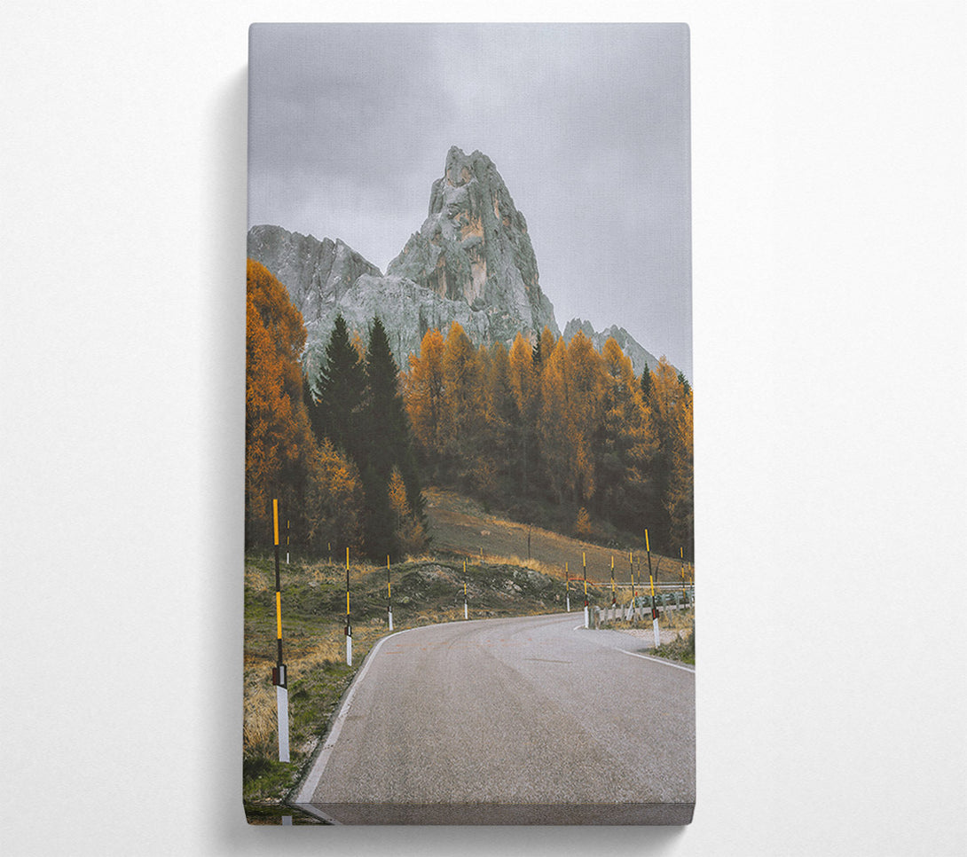  A Canvas Print of Golden Peak Road Canvas Print