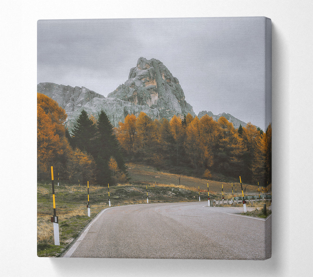  A Canvas Print of Golden Peak Road Canvas Print