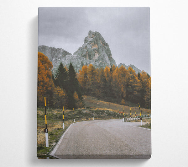  A Canvas Print of Golden Peak Road Canvas Print