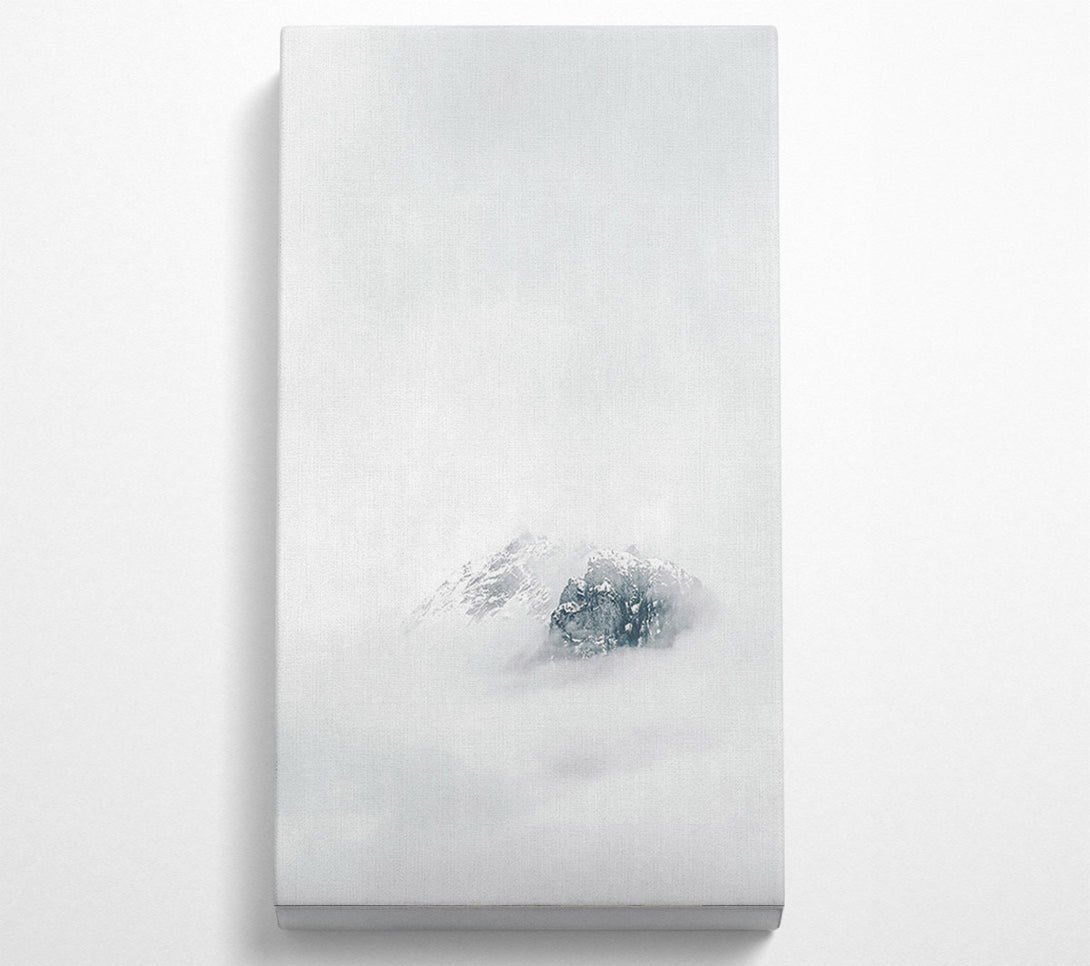  A Canvas Print of White Peak Emerging Canvas Wall Art