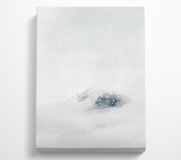  A Canvas Print of White Peak Emerging Canvas Wall Art