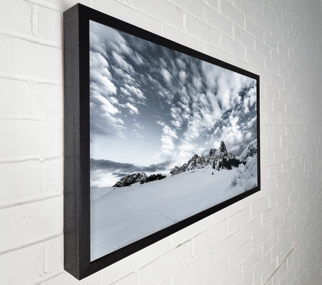  A Canvas Print of Silver Sky Mountains Canvas Art
