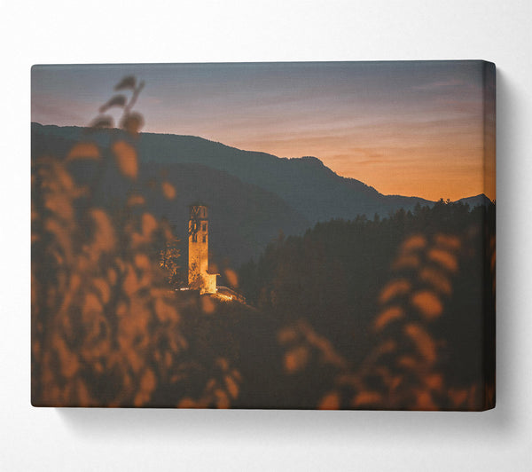  A Canvas Print of Golden Tower Dusk Canvas Print