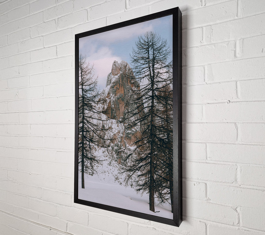  A Canvas Print of White Snow Mountain Peak Canvas Print
