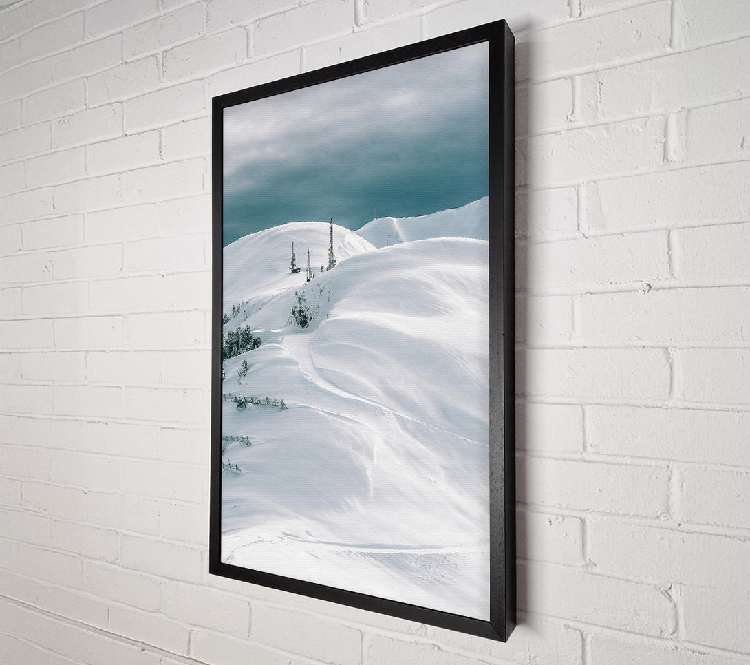  A Canvas Print of White Peaks And Towers Canvas Art