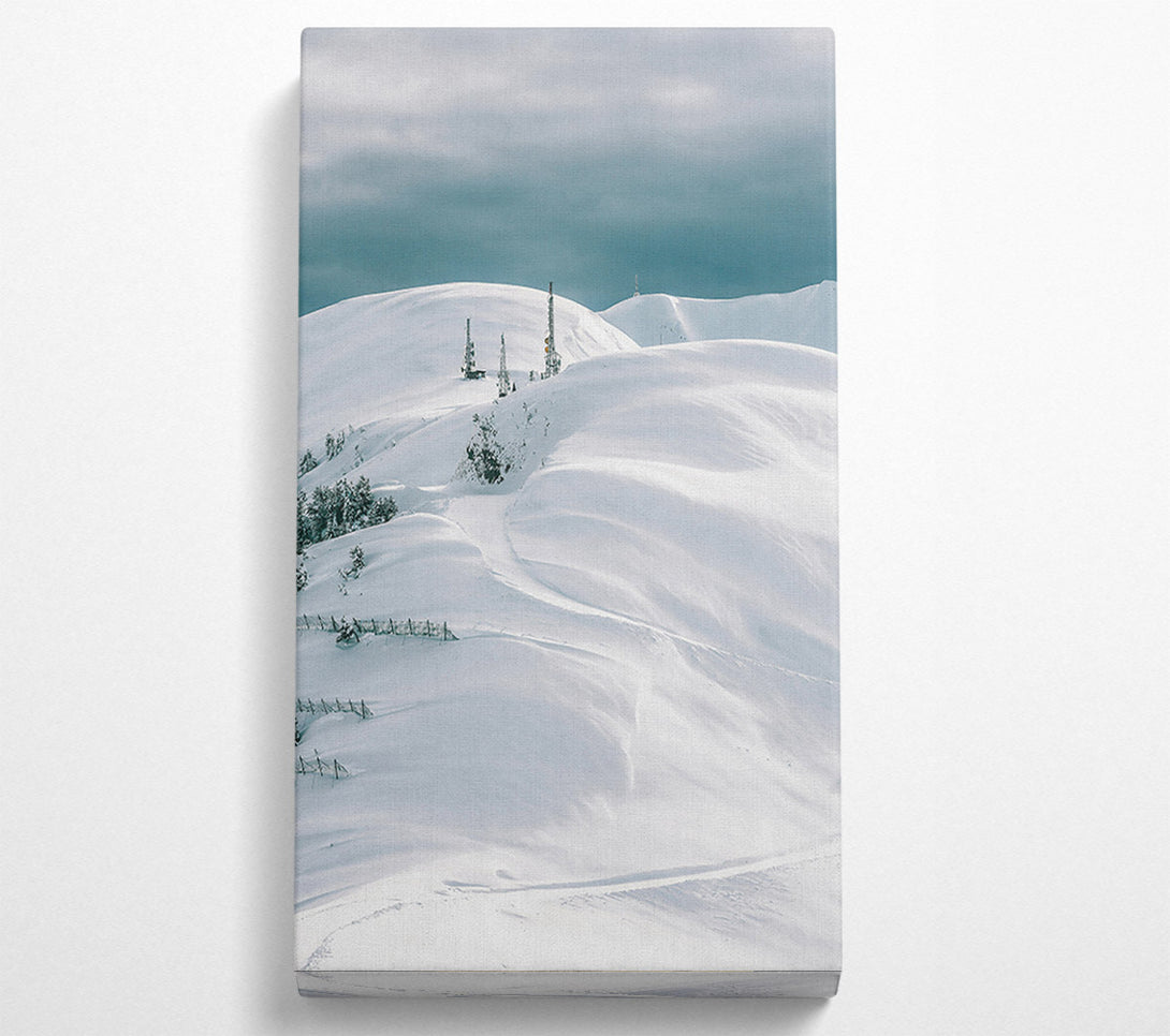  A Canvas Print of White Peaks And Towers Canvas Art