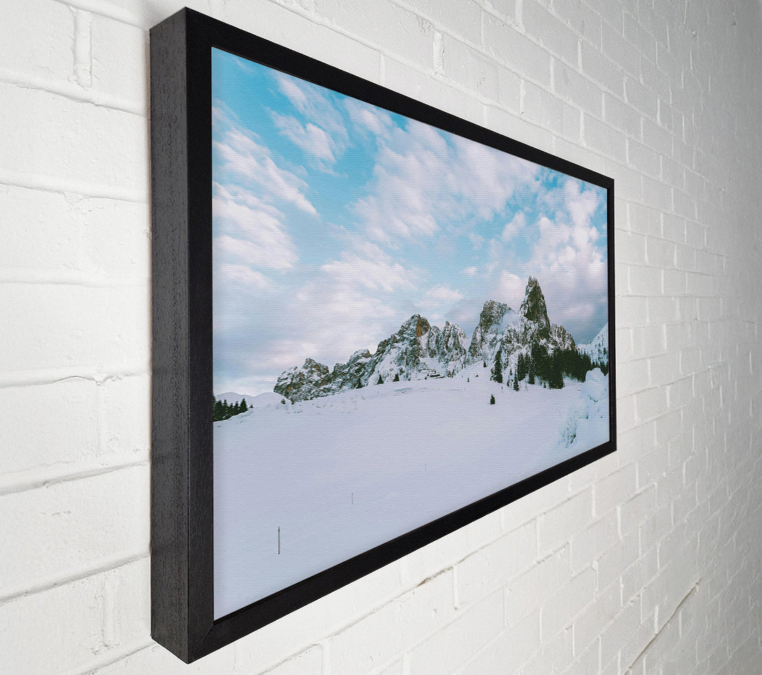  A Canvas Print of Blue Sky Mountainscape Canvas Print