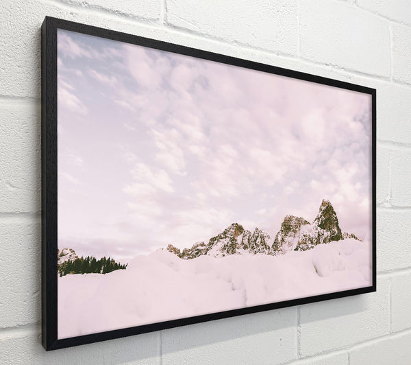 Pale Peaks In Winter