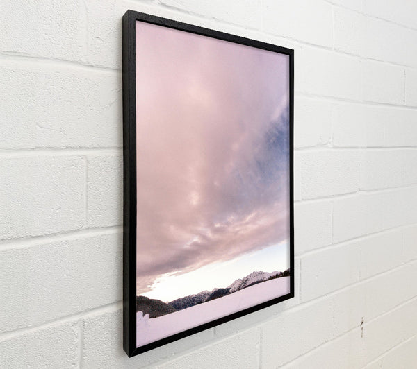 Pink Sky Over Mountains