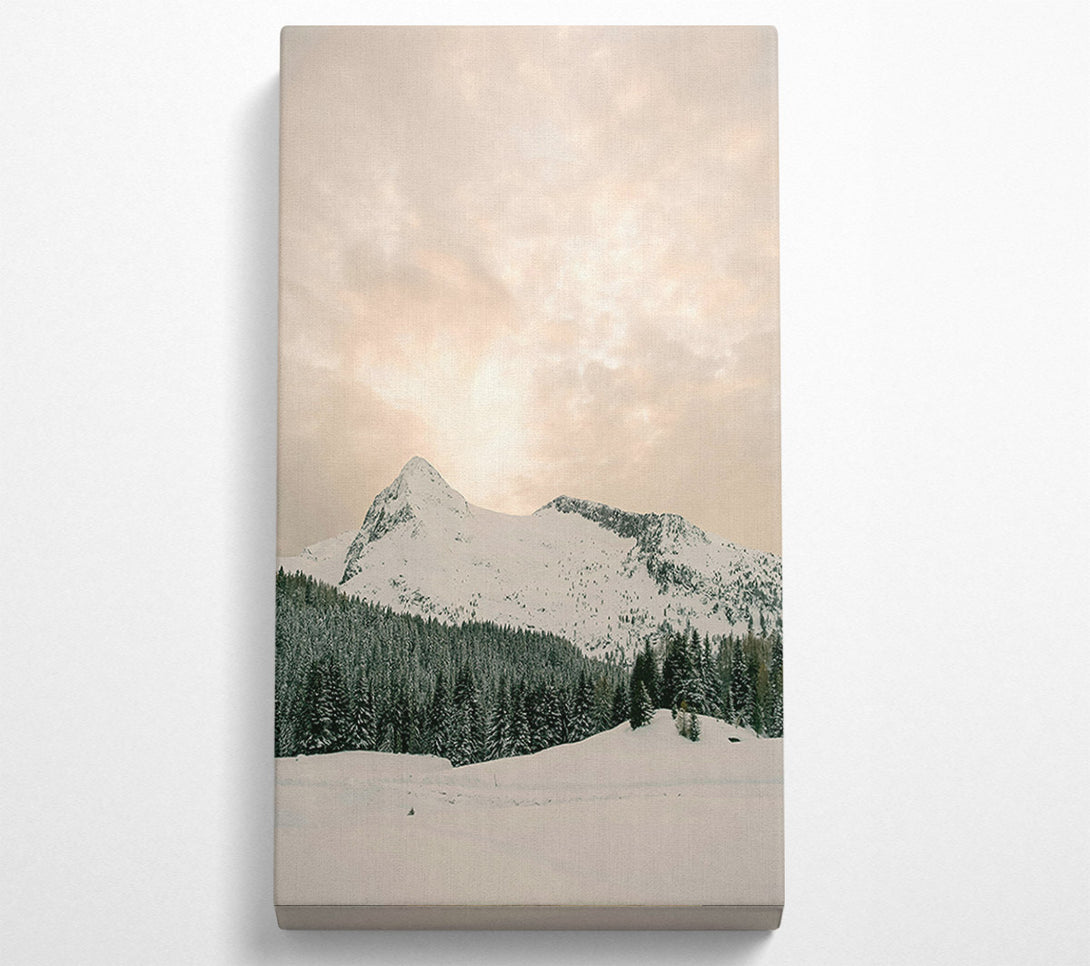  A Canvas Print of Pale Sky Mountains Canvas Art