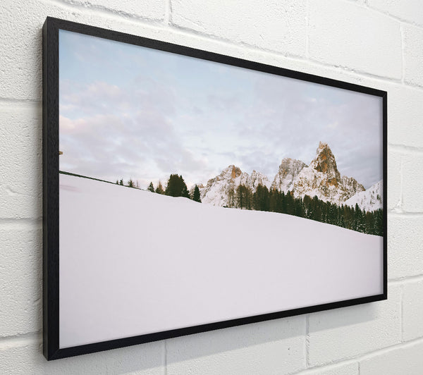 White And Golden Peaks