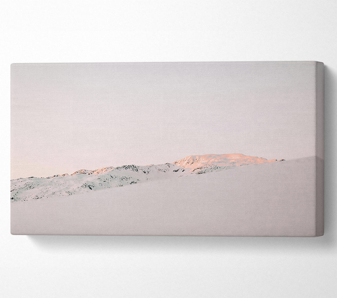  A Canvas Print of Pink Mountain Dawn Canvas Art