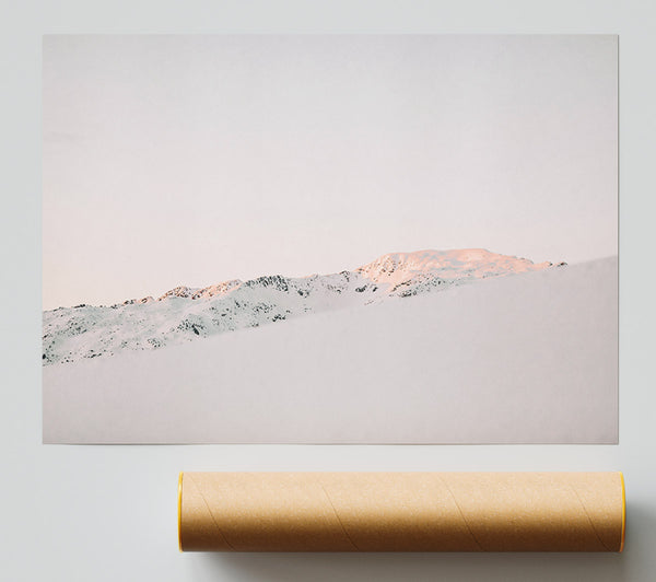 Pink Mountain Dawn Giclee Print