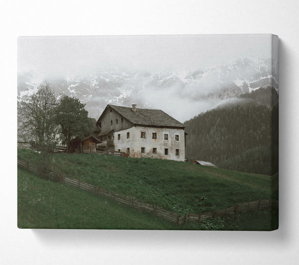  A Canvas Print of Green Mountain Cabin Canvas Print
