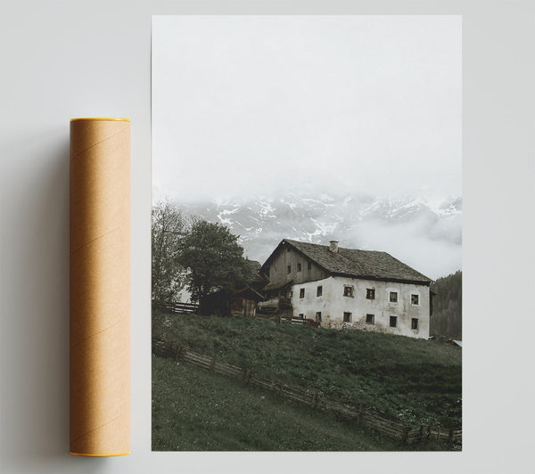 Green House In Fog Giclee Print