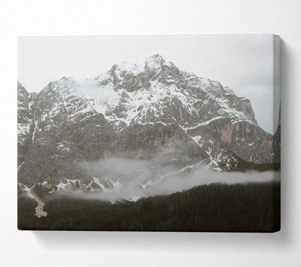 A Canvas Print of White Peaks In Mist Canvas Art