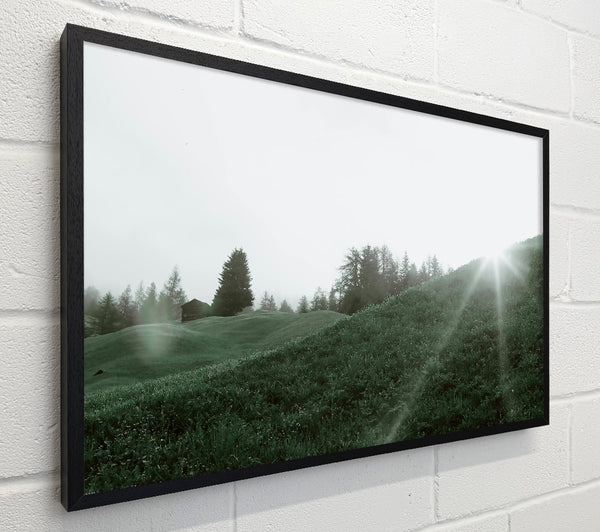 Green Sunburst Hills