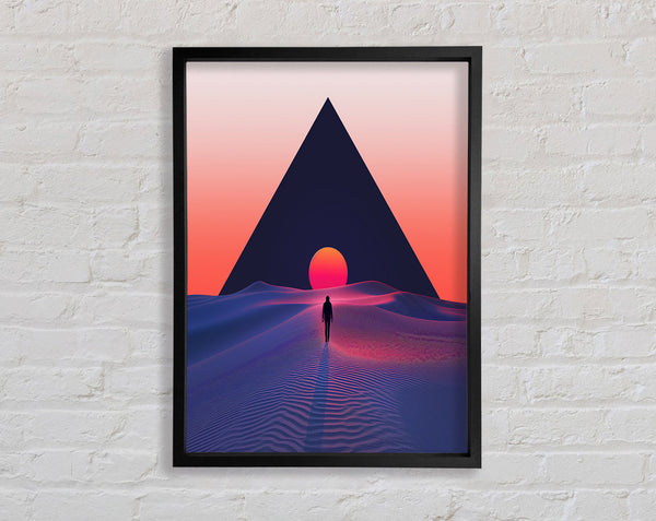 Pyramid Sun Framed Print
