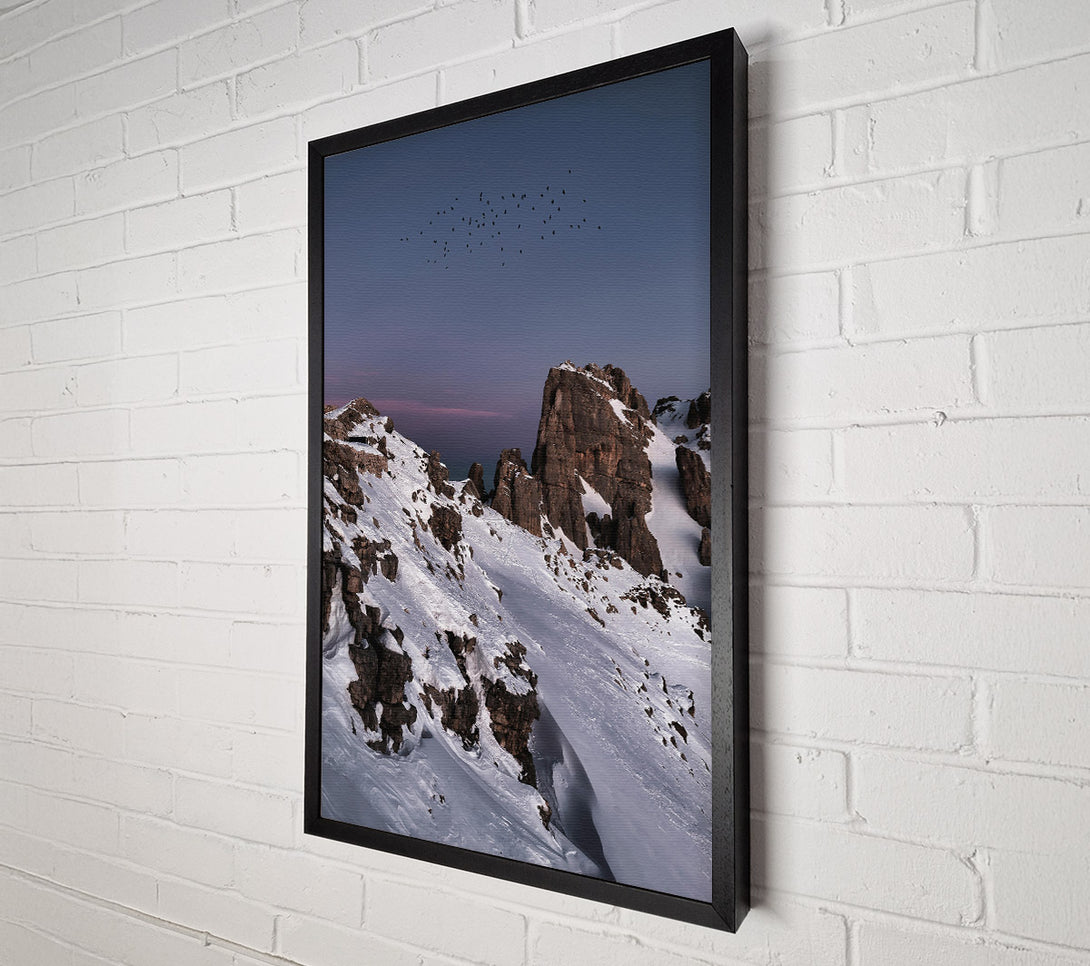  A Canvas Print of Purple Sky Mountainside Canvas Art