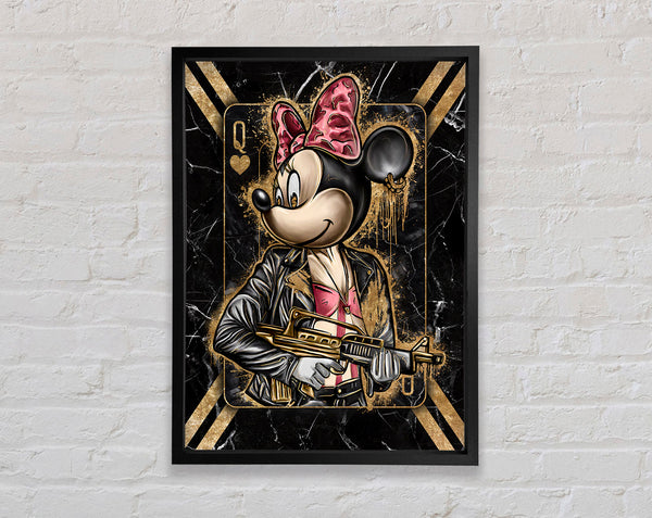 Queen Mouse Gangster Framed Print