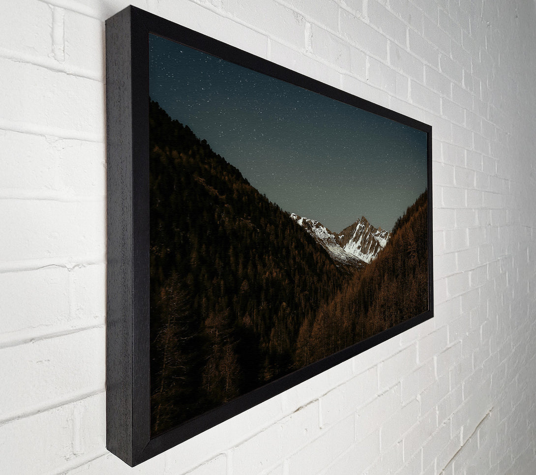  A Canvas Print of Brown Mountain Night Sky Canvas Print