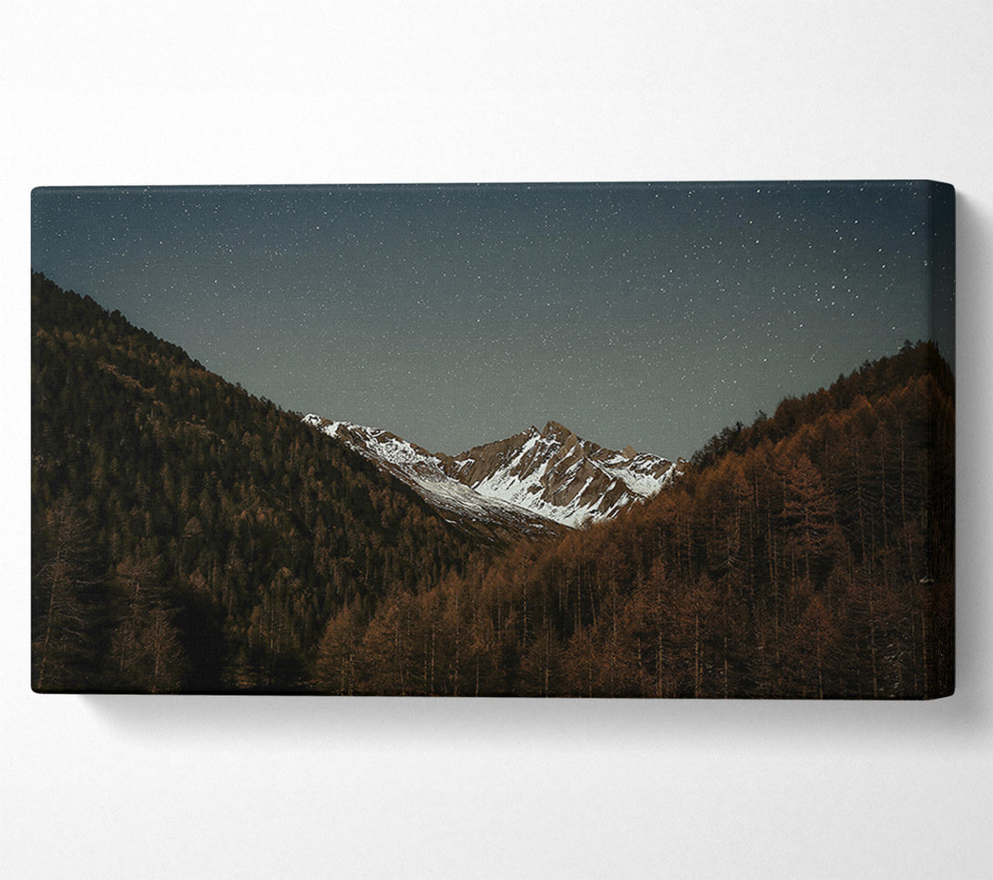  A Canvas Print of Brown Mountain Night Sky Canvas Print