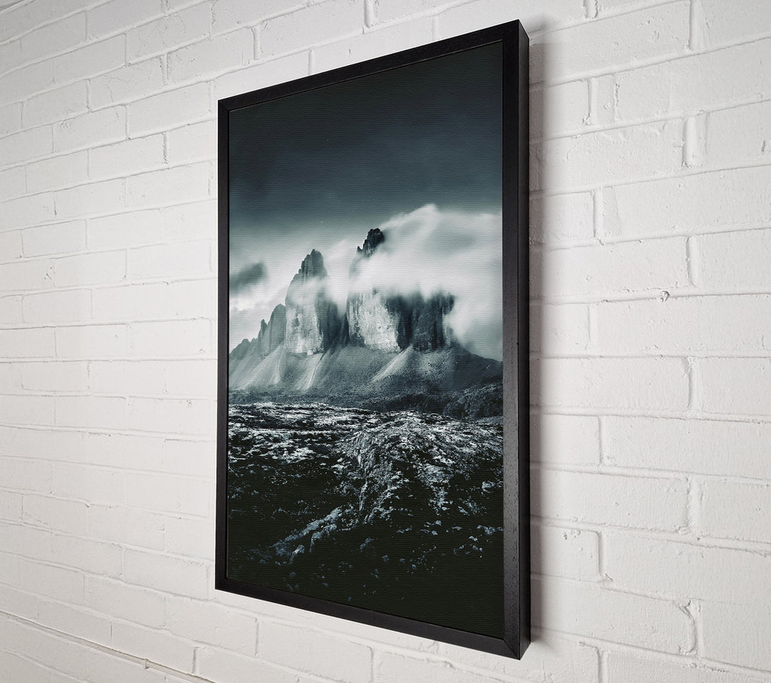  A Canvas Print of Black Peaks In Mist Canvas Art