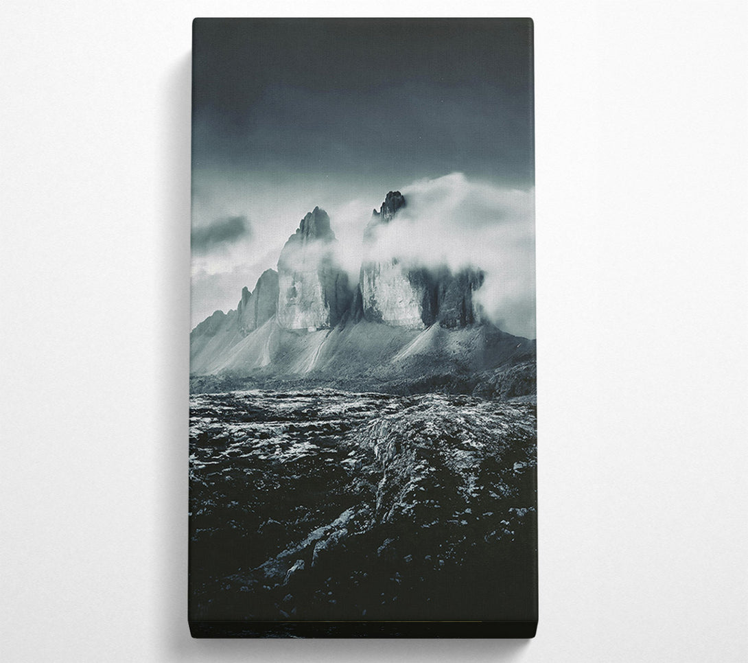  A Canvas Print of Black Peaks In Mist Canvas Art