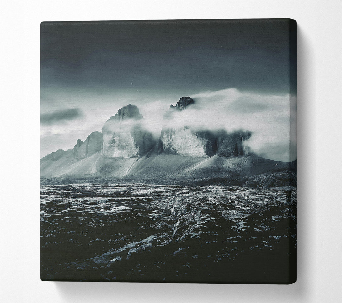  A Canvas Print of Black Peaks In Mist Canvas Art