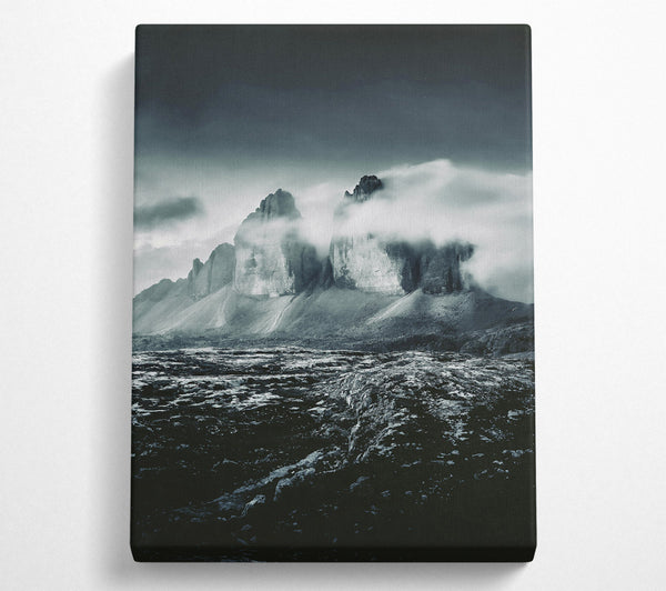 A Canvas Print of Black Peaks In Mist Canvas Art