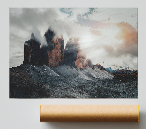 Crimson Cloud Peaks Print