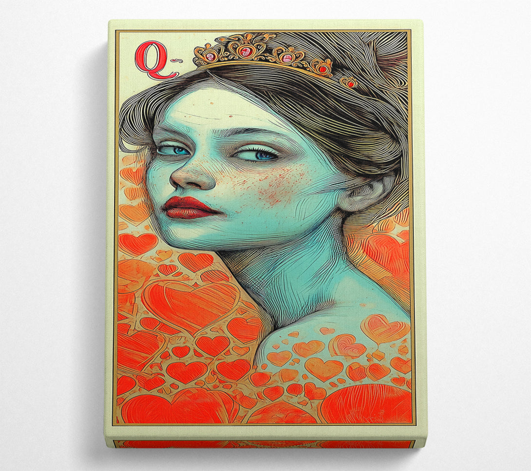  A Canvas Print of Queen Of Hearts Canvas Print