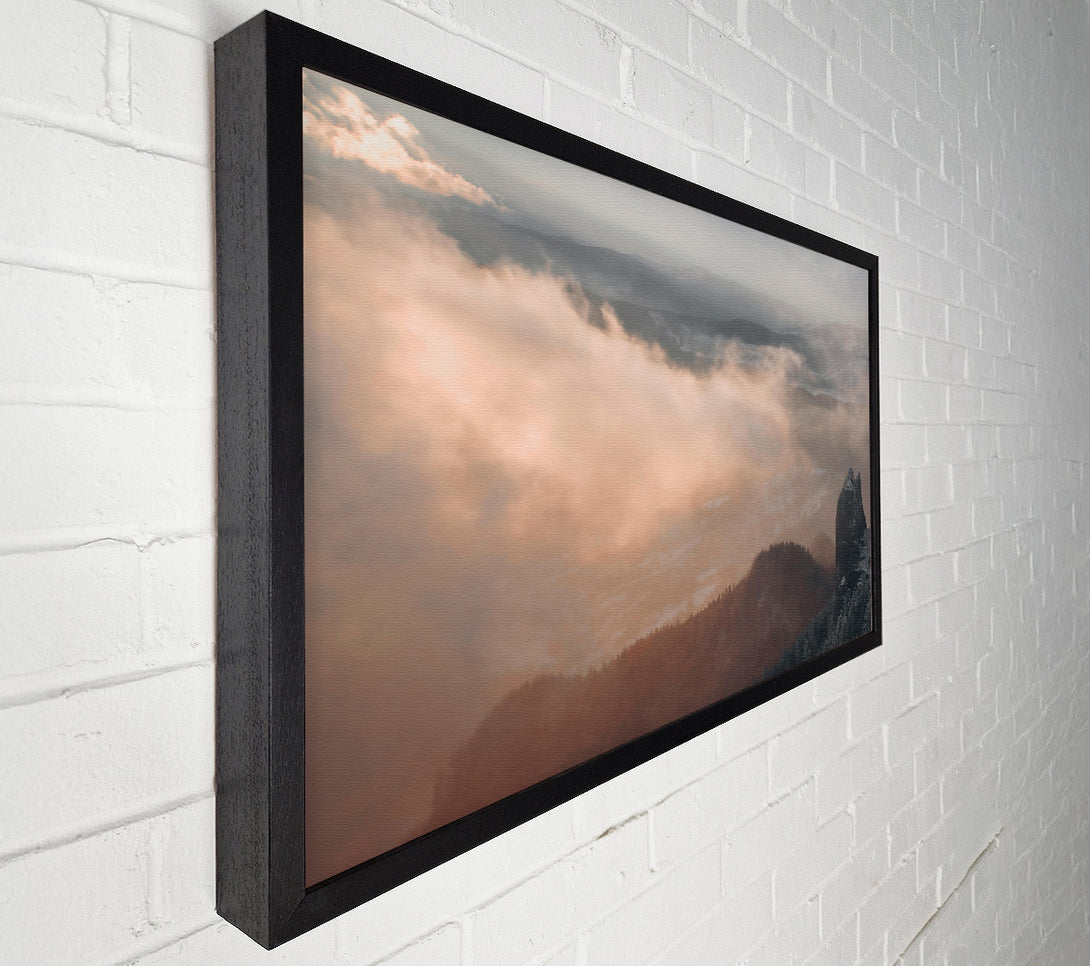  A Canvas Print of Pale Sunset Clouds Canvas Wall Art