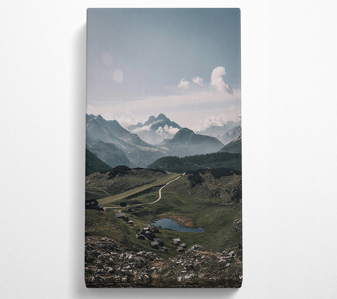  A Canvas Print of Azure Mountain Haven Canvas Print