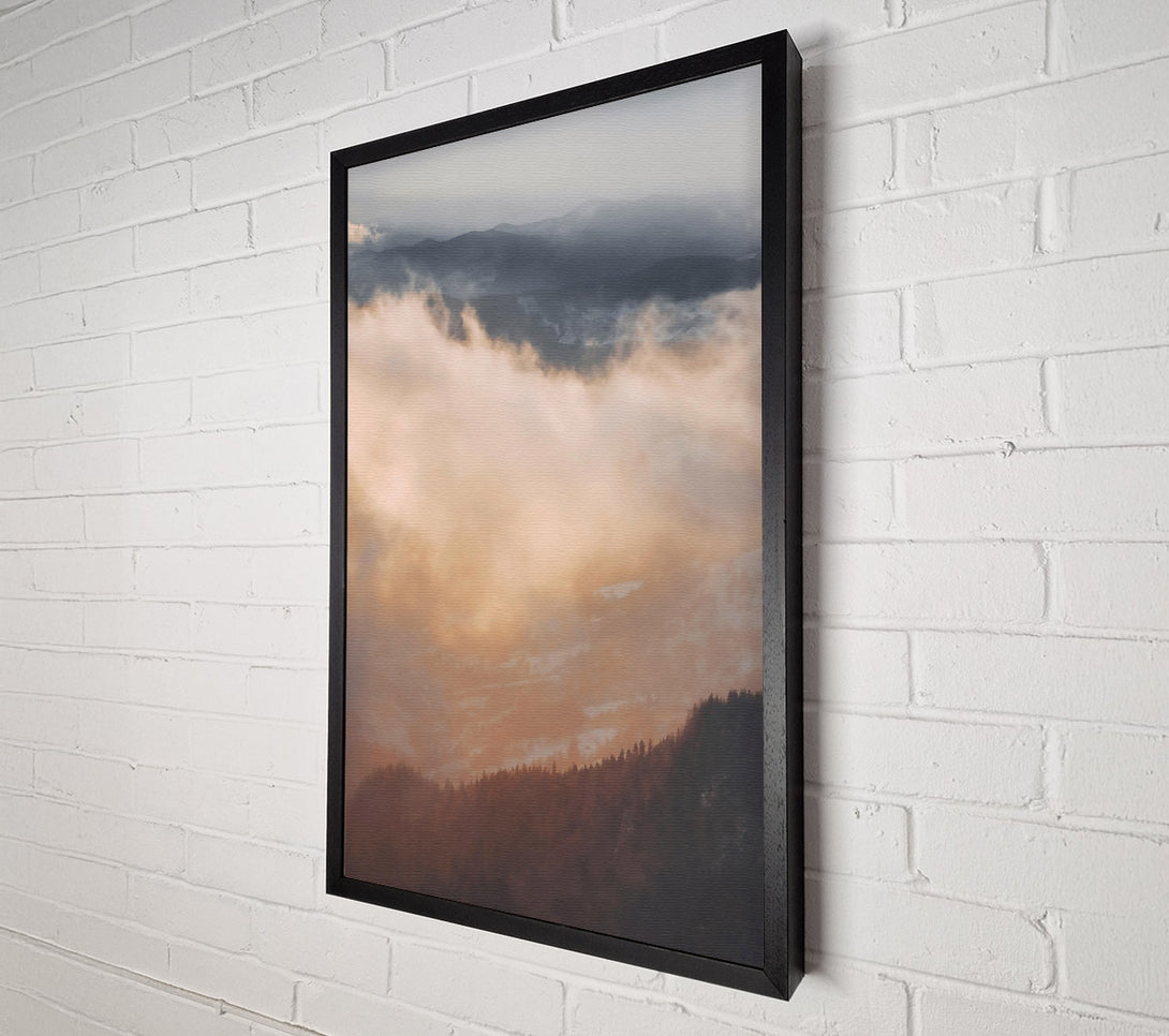  A Canvas Print of Golden Cloud Forest Canvas Art