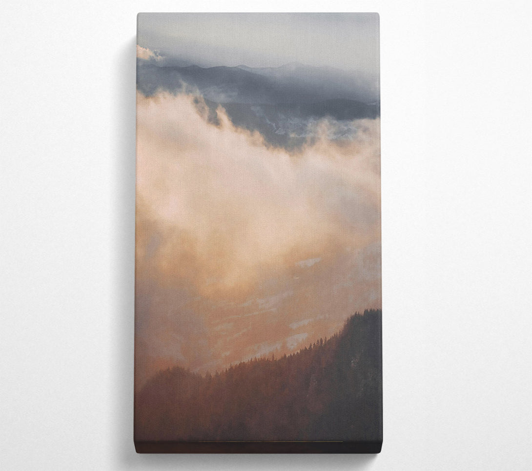  A Canvas Print of Golden Cloud Forest Canvas Art
