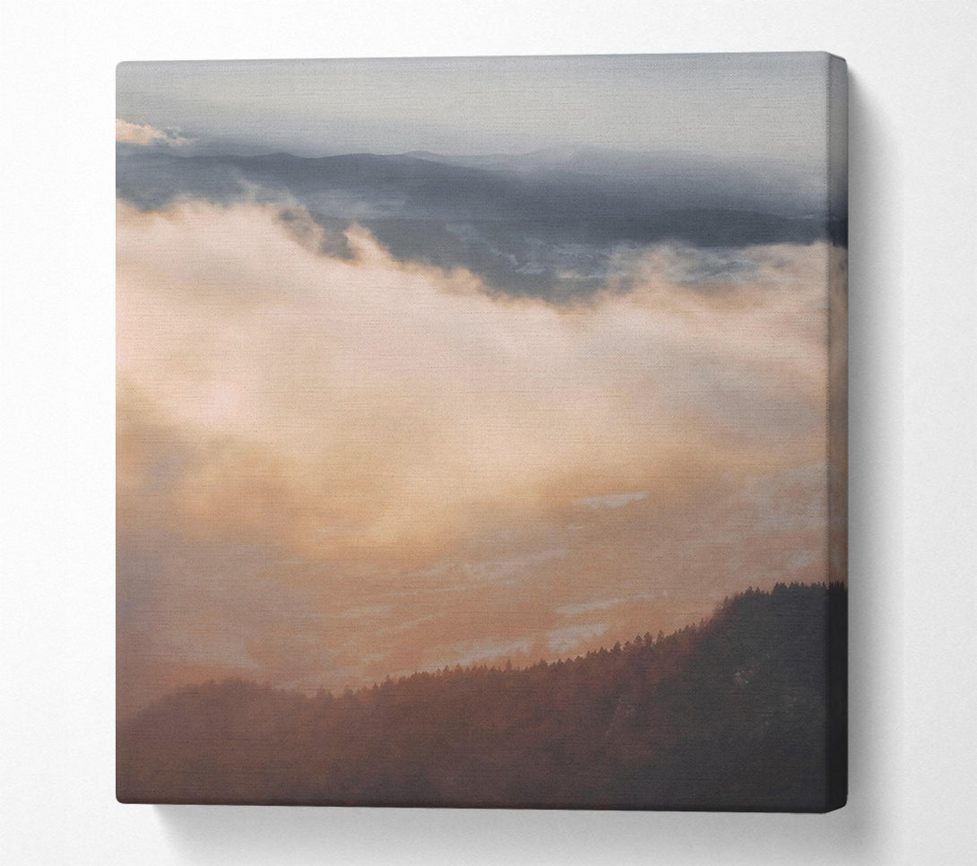 A Canvas Print of Golden Cloud Forest Canvas Art