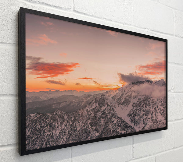 Crimson Peaks At Sunset