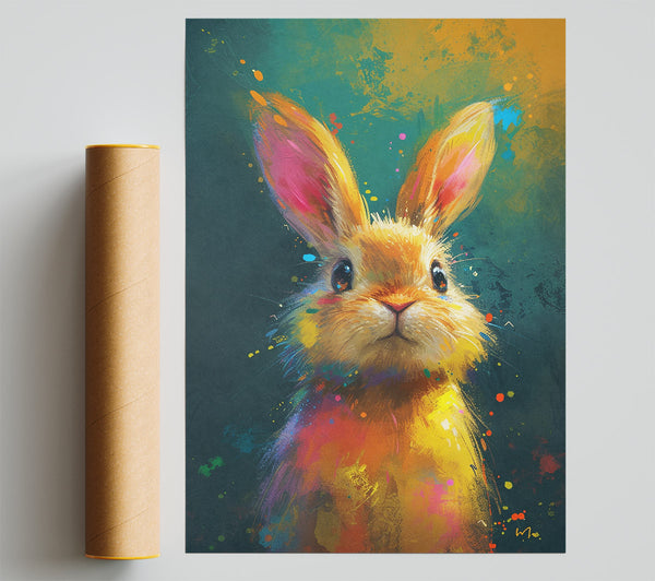Rabbit Explosion Giclee Print