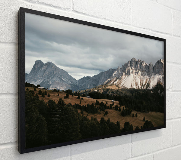 Grey Sky Mountain Range
