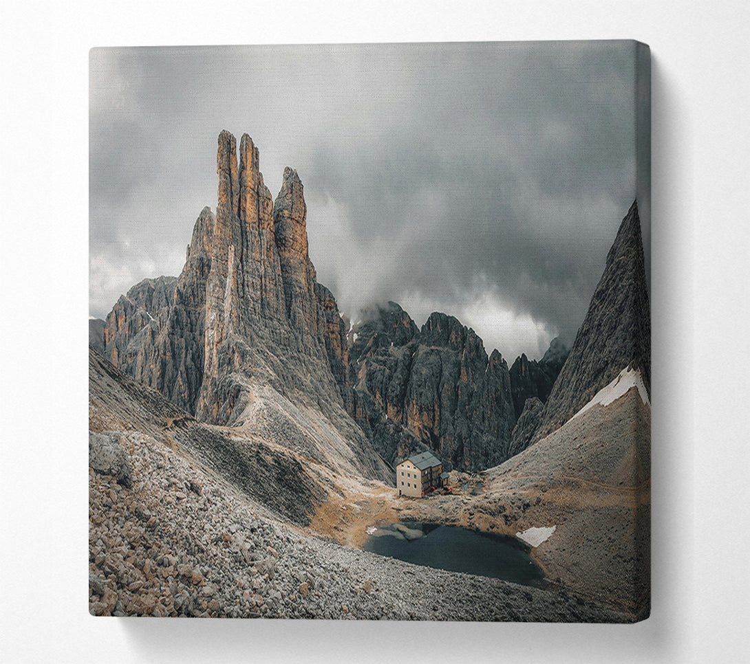  A Canvas Print of Gray Mountain Refuge Canvas Wall Art