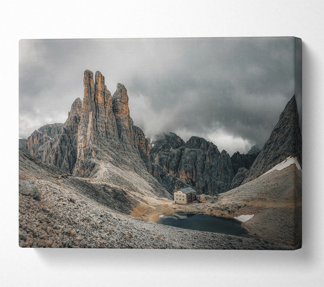 A Canvas Print of Gray Mountain Refuge Canvas Wall Art