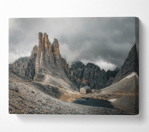  A Canvas Print of Gray Mountain Refuge Canvas Wall Art