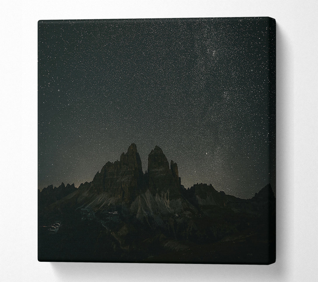  A Canvas Print of Black Mountain Starscape Canvas Print