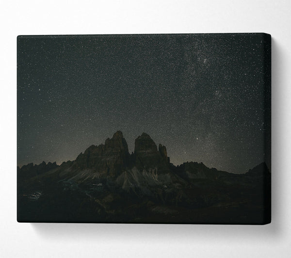  A Canvas Print of Black Mountain Starscape Canvas Print