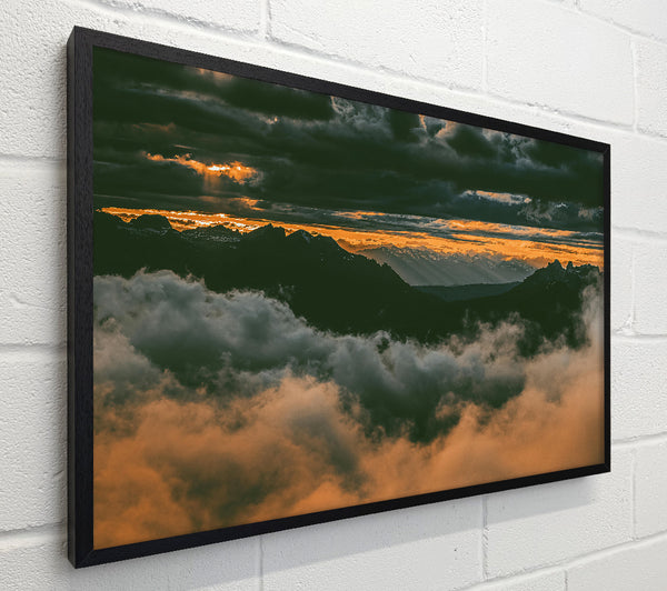 Golden Mountain Clouds