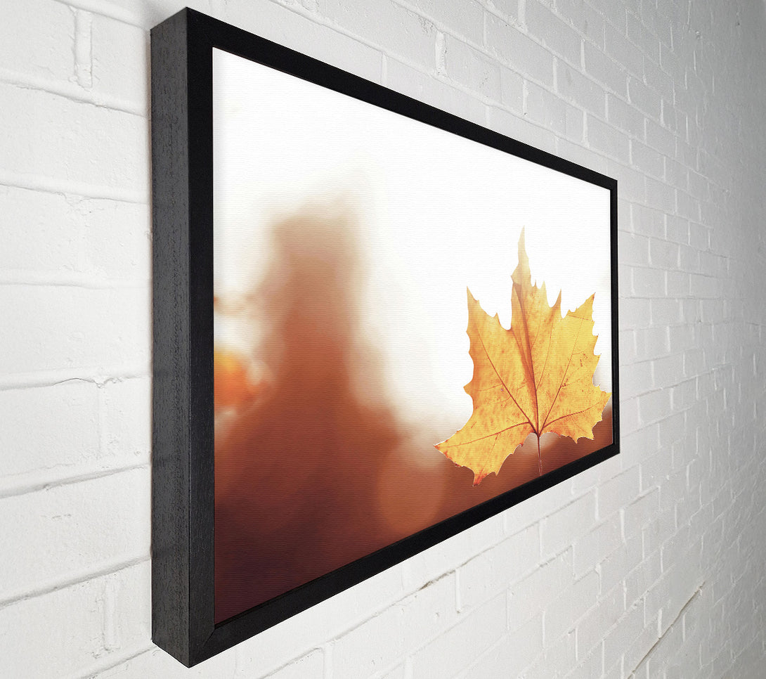  A Canvas Print of Golden Leaf Glow Canvas Wall Art